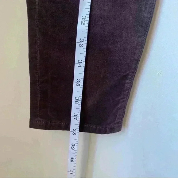 AG Adriano Goldschmied Stevie Slim Straight Ankle Jeans -  26R, Chocolate Brown - Picture 9 of 10